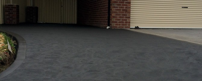 Coloured Concrete Driveway